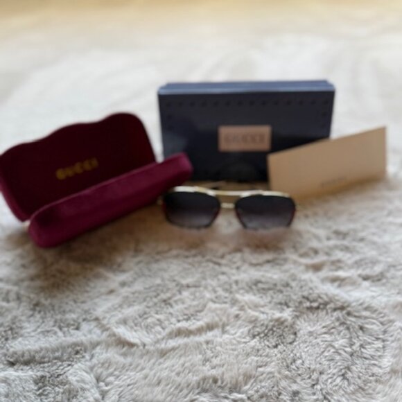 Gucci Urban Pilot Web Block Sunglasses - Picture 2 of 10
